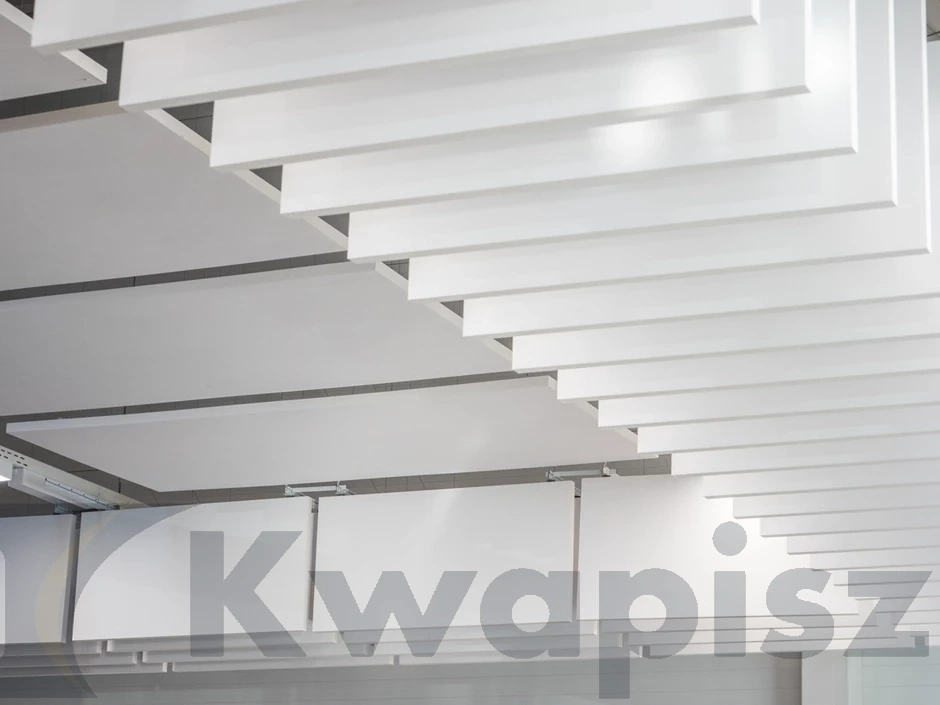 Ecophon Solo baffle hook L 1800 W 200 T 40 mm Cloudy Day