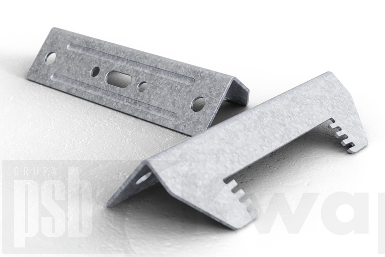Łącznik HatClip 30 (5906506982107). Wydajność: ~3,5szt/m2. Dystans od 15mm. Do profili kapeluszowych 48x15. Opakowanie 25szt