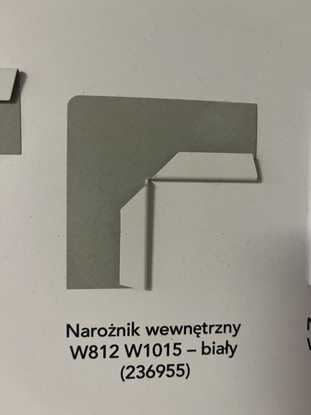 CMC narożnik wewn.do profili przyśc. opak.  50 szt. nr -1349-001 / 236955 / 73089059