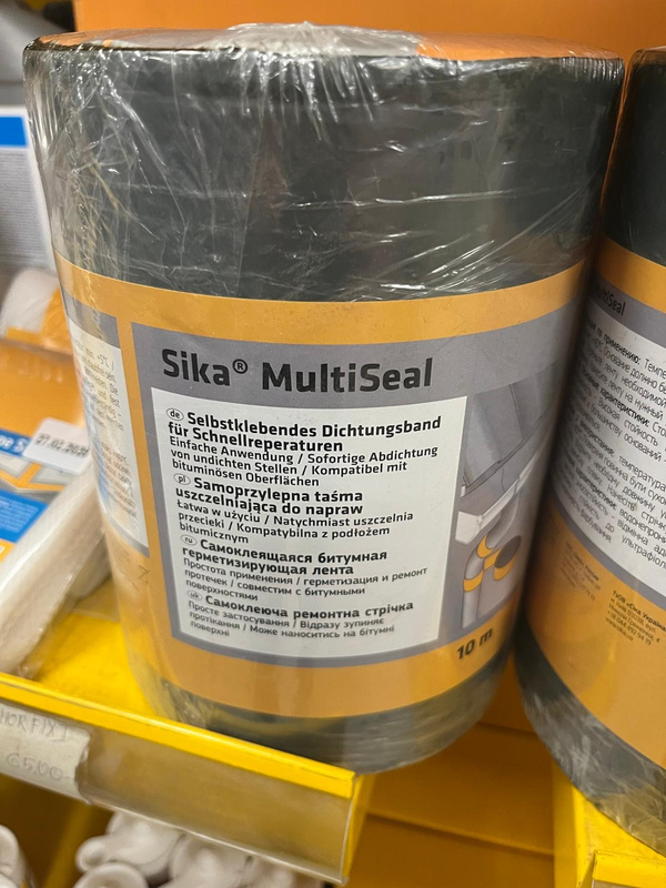 Sika MultiSeal szara – Aluminiowa taśma izolacyjna z warstwą bitumiczną, odporna na UV, 200mm x 10mb