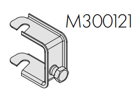 KCS klamra obejmująca do pręta gwint.do profila U 43/37/20mm op. 100szt  BPM300121 /do Clip-In/