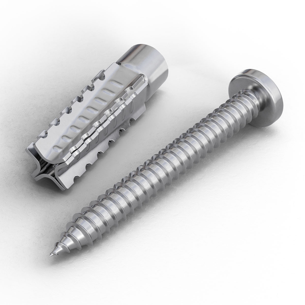 Metalowa kotwa rozporowa IDS SPACK 8x38 mm do betonu komórkowego z wkrętem (20 szt.)