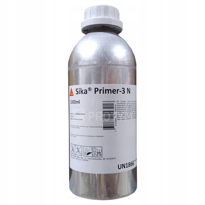 Sika Primer-3N – Profesjonalny podkład pod masy poliuretanowe do betonu i stali, 1000ml