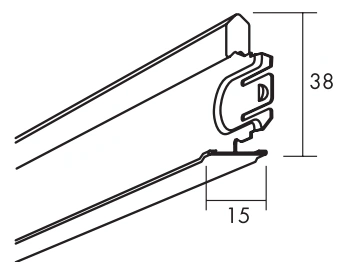 Ecophon Connect profil poprzeczny T15 1200 mm 36 szt./op.