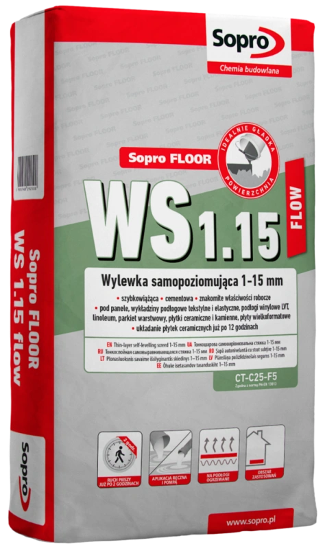 SOPRO FLOOR 292 WS 1.15 FLOW WYLEWKA SAMOPOZIOMUJĄCA