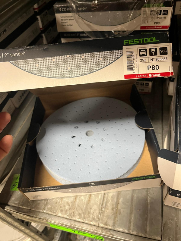 Festool krążki ścierne P80 (op.25szt)