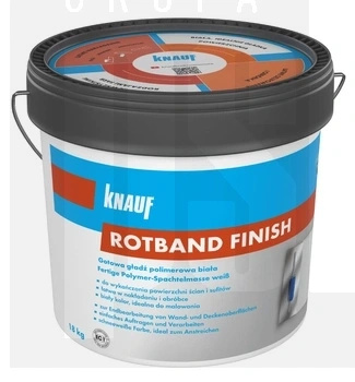 KNAUF Gotowa gładź polimerowa biała Rotband Finish 18kg.
