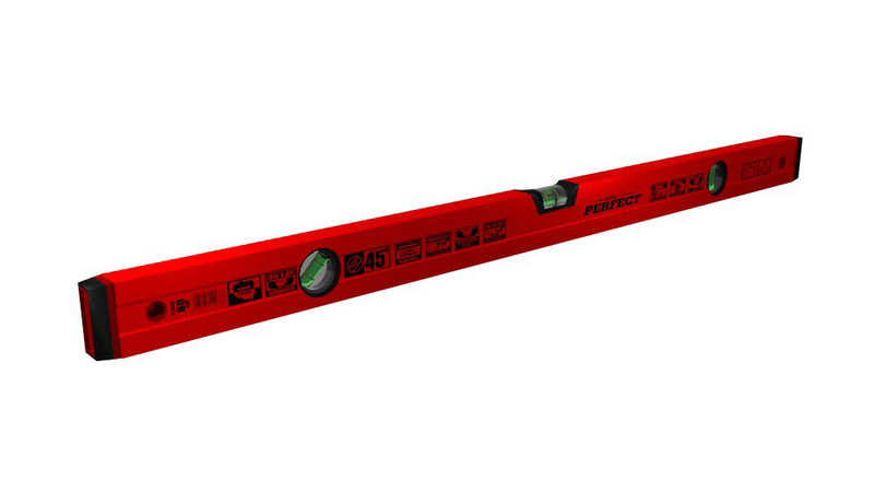 POZIOMN. 60cm czerw. z kątem 45 PERFECT S-65155