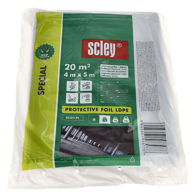 KAEM FOLIA OCHRONNA LDPE *EKO* GRUB. 0,02MM 4X5M 10/840 średnia special (SKU)