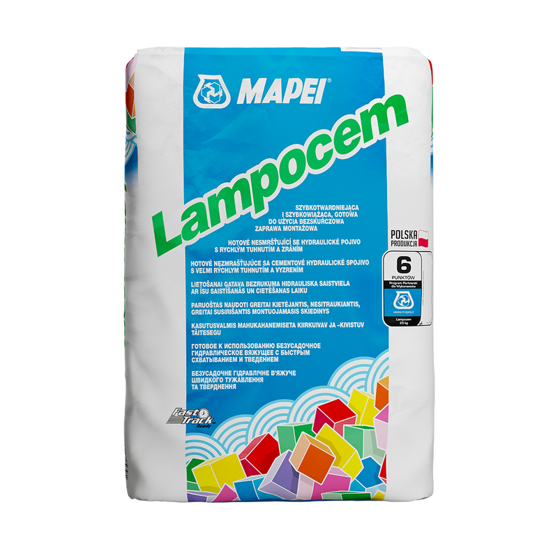 MAPEI Lampocem błyskawiczny cement montażowy op. 25kg pal. 50 op.