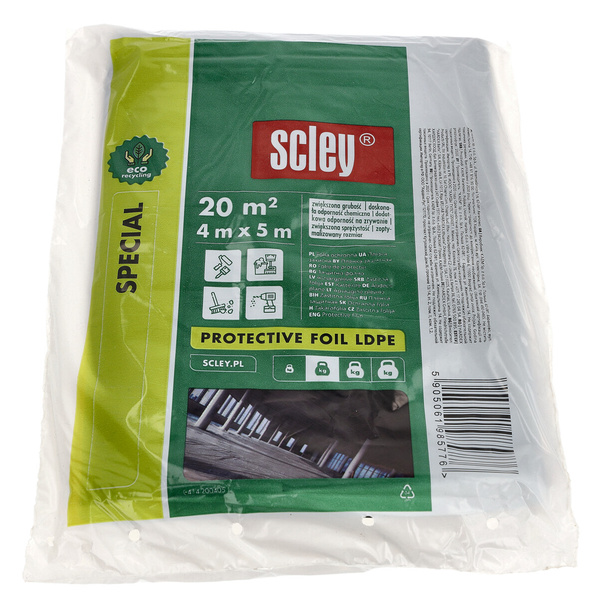 KAEM FOLIA OCHRONNA LDPE *EKO* GRUB. 0,02MM 4X5M 10/840 średnia special (SKU)