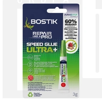 Klej Błyskawiczny Sekundowy BOSTIK B.Speed Glue Ultra+ (EU430) – 3g