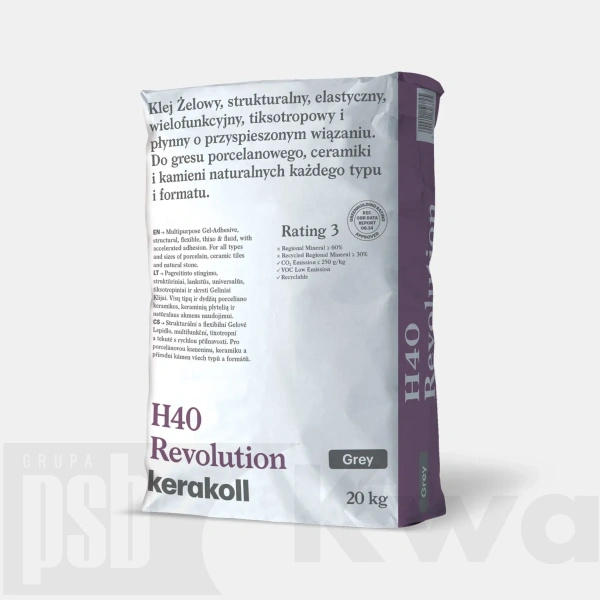 Kerakoll H40 REVOLUTION SZARY 20 KG (NEW)