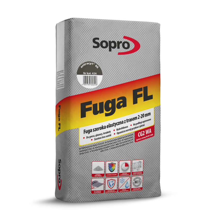SOPRO FL Fuga szeroka elastyczna antracyt 66 626/25 kg