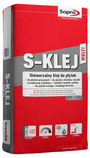 SOPRO S-KLEJ multi Uniwersalny klej do płytek BAG_22,5kg