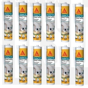 SikaSeal -177 BIAŁY 300ml akryl wewnętrzny opakowanie 12 sztuk