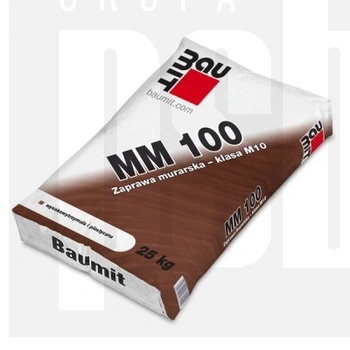 BAUMIT Zaprawa Murarska MM 100 (M10) 25kg – Wysoka Wytrzymałość | Do Ścian Nośnych