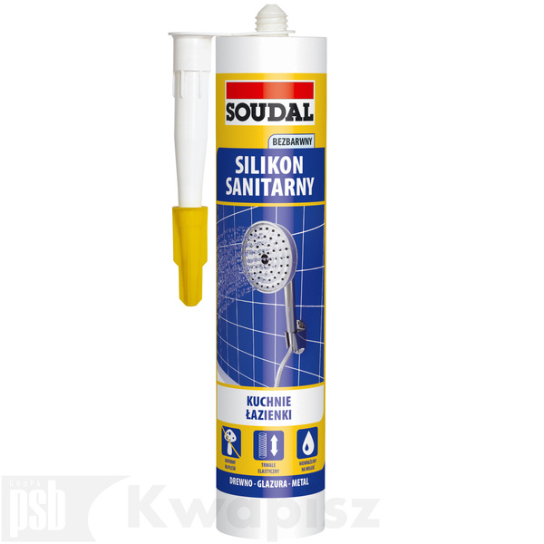 SOUDAL Silikon sanit. bezbarwny 280 mL (SKU)