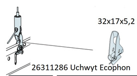 Ecophon Uchwyt wieszaka regulowanego Connect (100 szt/op)