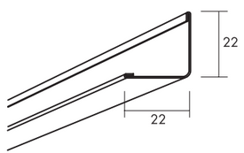 Ecophon profil przyścienny Connect L 3000mm Connect White 22x22