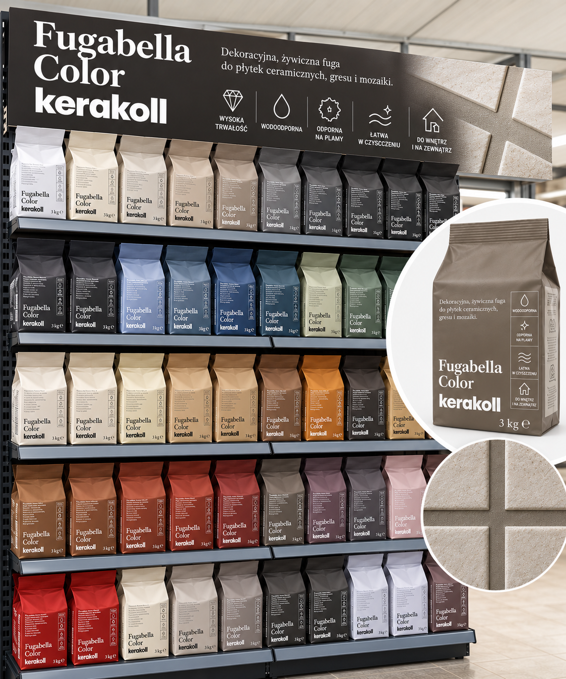 Kerakoll FugabellaColor - 01 Fuga 3kg