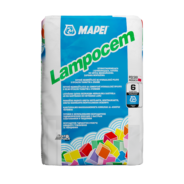 MAPEI Lampocem błyskawiczny cement montażowy op. 25kg pal. 50 op.