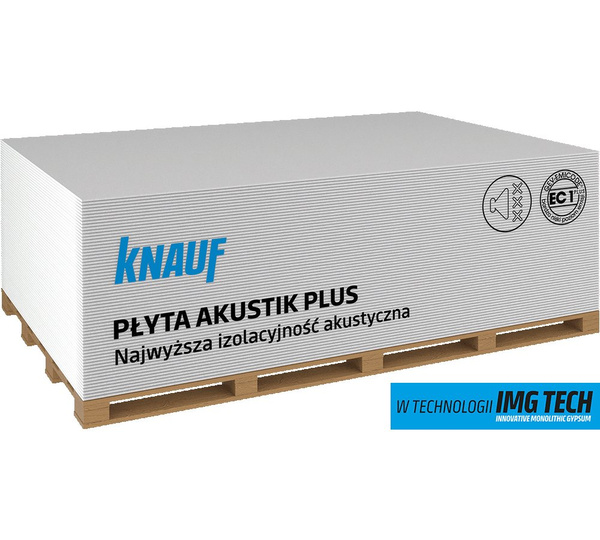 KNAUF  pł. akustyczna 12,5 1200x2600 AKUSTIK PLUS pal.   50 szt