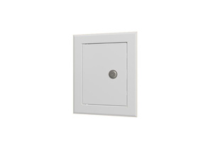 DRZWICZKI REW Z ZAMKIEM METAL. 50/50 rozm 500x500 kolor BI