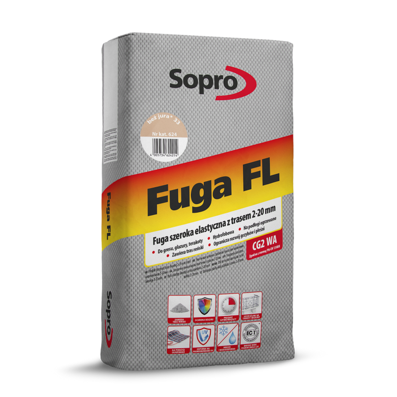 SOPRO FL Fuga szeroka elastyczna beż jura 33 624/25 kg.