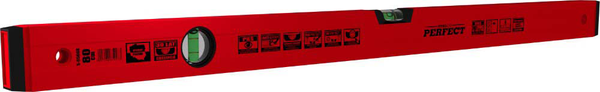 STALCO POZIOMN. 50CM CZERWONA PERFECT S-65050