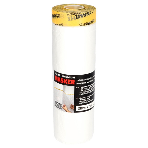 Masker Washi z folią malarską (210cm x 15m) (9) antychlap