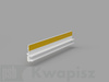 Listwa przyokienna z uszczelką BELLA PLAST BP12 (9mm/6mm) L-150 – Profil dylatacyjny okienny PVC (1,5 m)