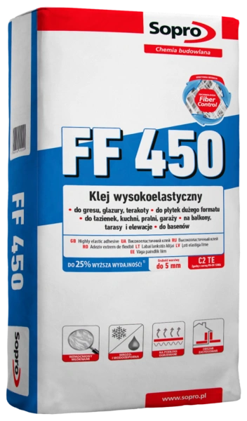 SOPRO FF wysokoelastyczna zaprawa klejowa 450 22,5kg