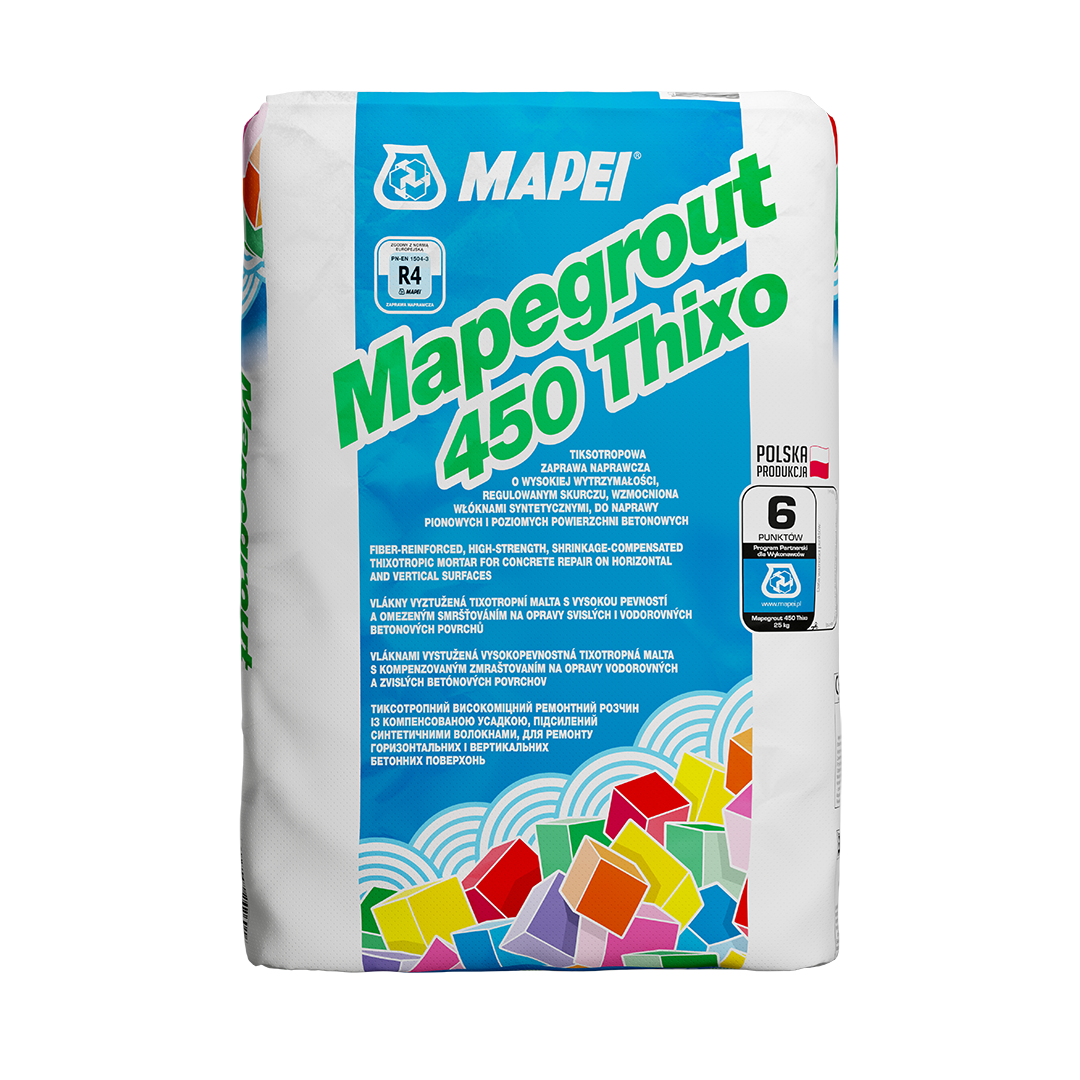 MAPEI Mapegrout 450 Thixo zaprawa naprawcza op. 25kg     pal. 50 op.