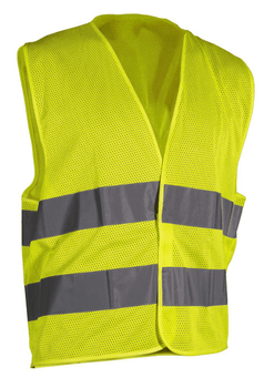 KAMIZELKA ODBLASKOWA "SHINE SUMMER" ŻÓŁTA "XL" STALCO S-51234