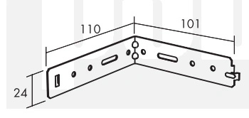 Ecophon Connect łącznik kątowy (op. 20 szt)
