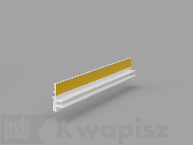 Listwa przyokienna z uszczelką BELLA PLAST BP12 MINI U (6mm/3mm) L-250 – Profil dylatacyjny okienny PVC (30 szt./opak.)