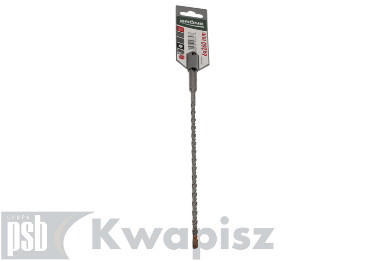 KAEM Wiertło krzyżowe 6x260mm SDS Plus zawieszka