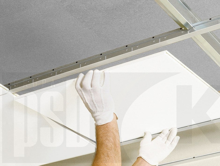 Ecophon Focus DS  600x 600x20mm White Frost op. 7,2 m2