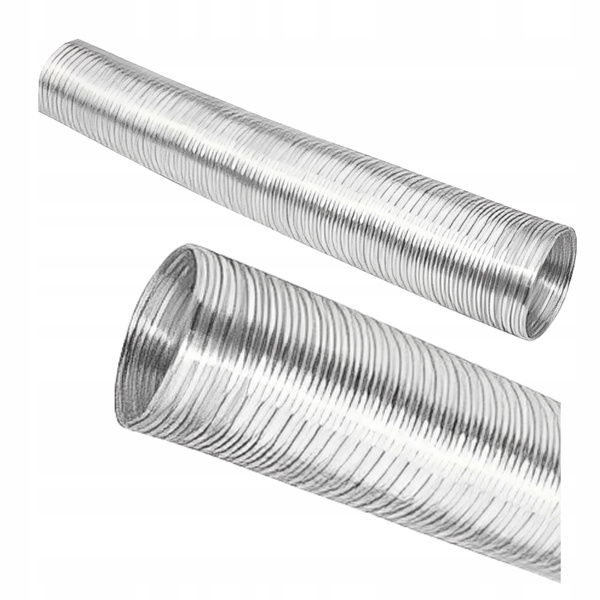 Przewód aluminiowy elastyczny typu Flex fi 120 mm | Rura spiro rozciągliwa 3,0 mb srebrna (EAN: 5902904998054)