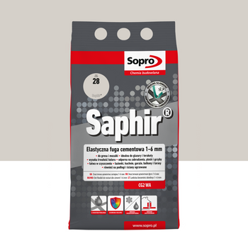 SOPRO 9516A_SAPHIR Elastyczna fuga cementowa 1-6 mm, kolor jaśminowy, opakowanie 4 kg