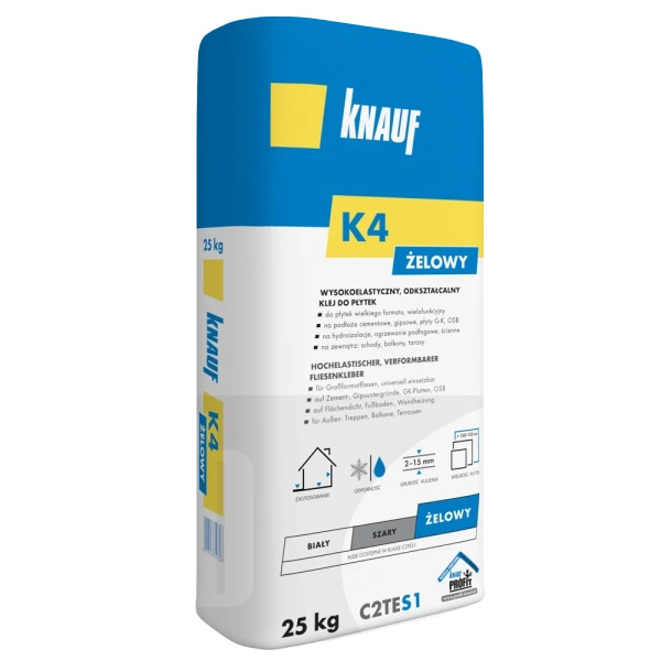KNAUF Wysokoelastyczny klej żelowy do płytek  K4