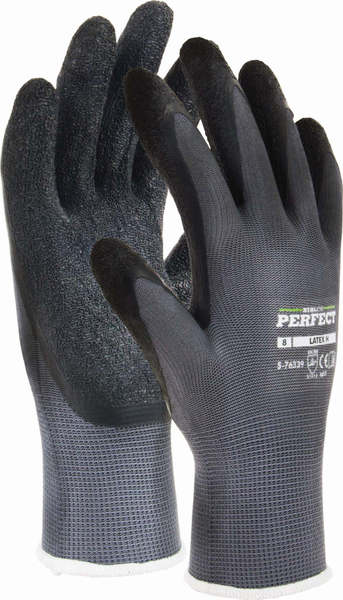 RĘKAWICE POLIESTROWE  "LATEX H"  10"  S-76343  STALCO PERFECT