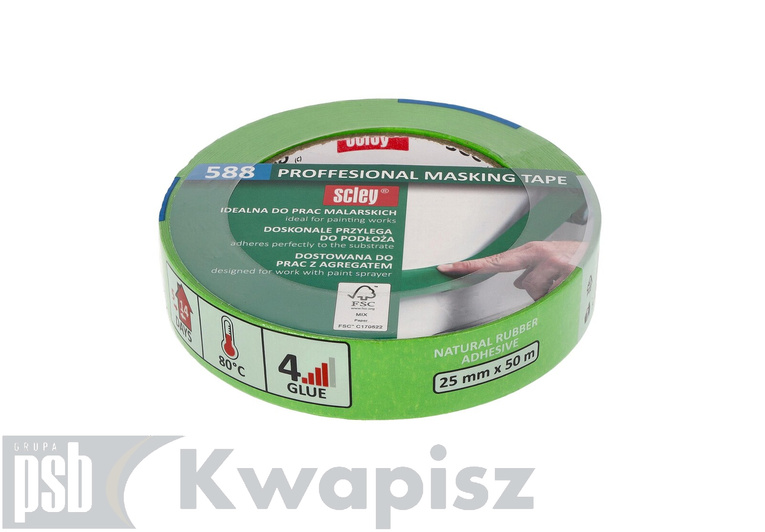 KAEM Scley T.maskująca 25x50m*588*zielona, kauczuk,14dni, FS