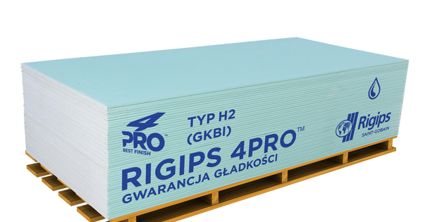 pł.zwykła 4PRO RIGIPS 2000x1200x12.5mm (4 x fazowana) pal. 62 szt. /  11620600
