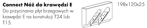 Ecophon Connect  Nóż do krawędzi E