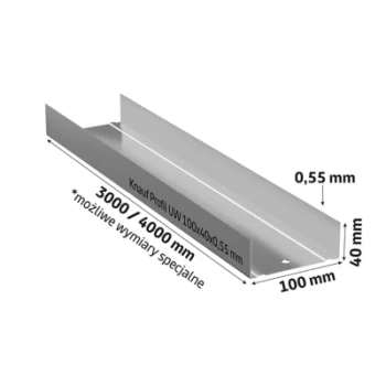 kształtownik U-100 3,0mb KNAUF 0,6mm