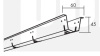 Ecophon Connect profil dystansowy 2450mm galwanizowany   (op.10 szt.)