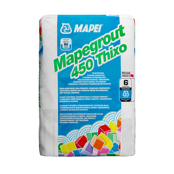 MAPEI Mapegrout 450 Thixo zaprawa naprawcza op. 25kg pal. 50 op.