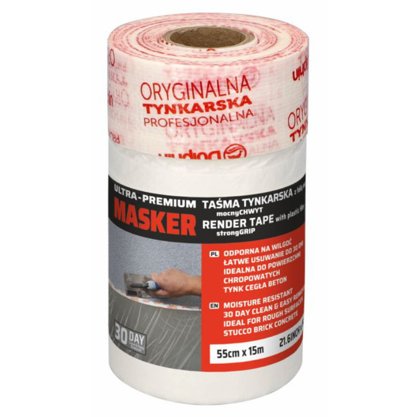 Masker tynkarski 30 dni z folią malarską (55cm x 15m) (9) antychlap